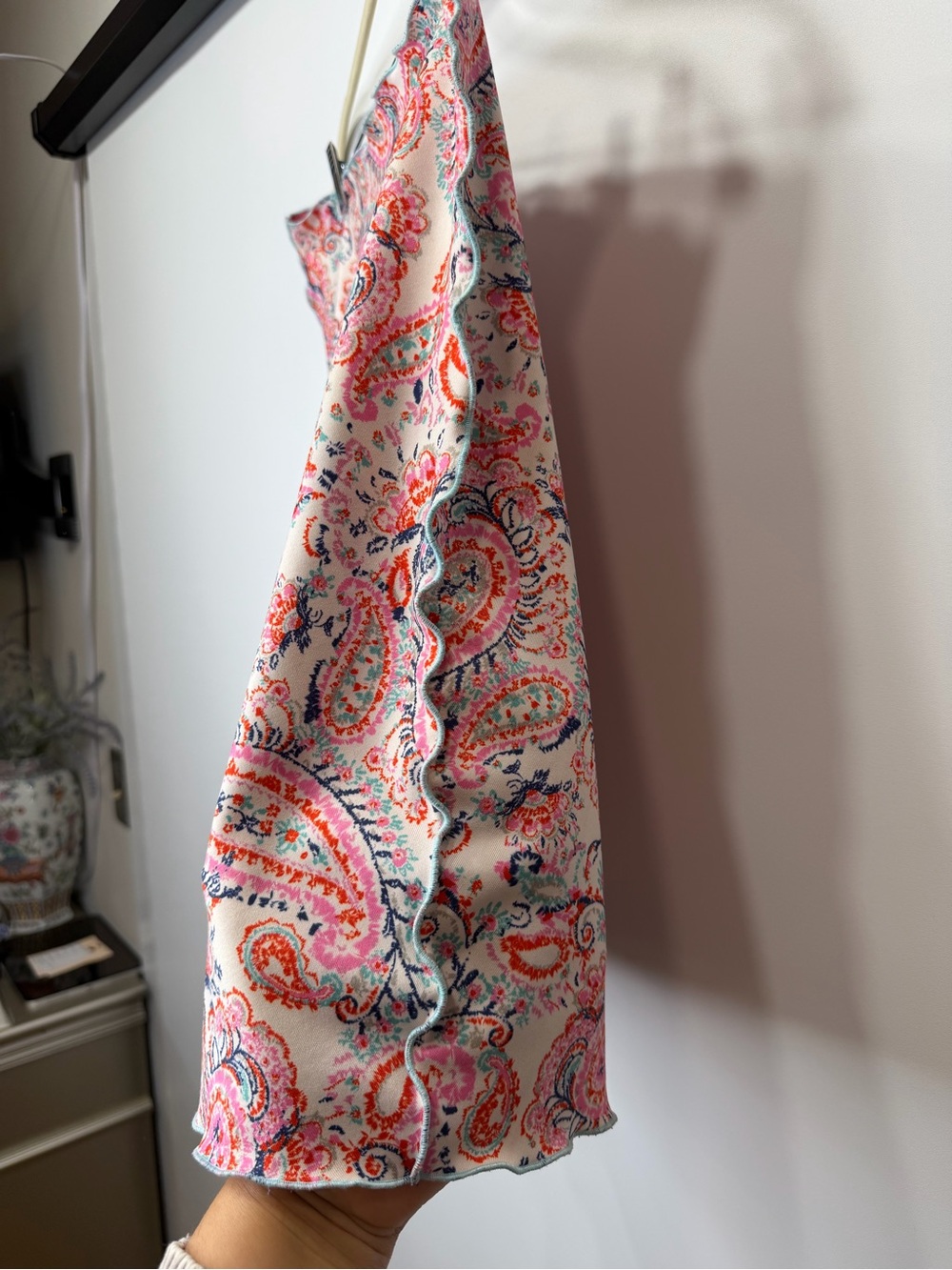 Source Unknown Pink Paisley Print Women’s Skirt - Picture 2 of 6